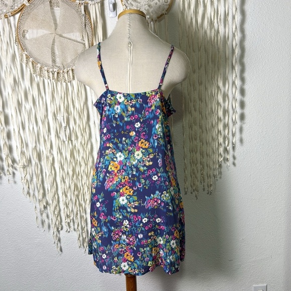 Sundance Blue Floral Slip and Pullover Robe Dress Loungewear Set Size M - Picture 10 of 14